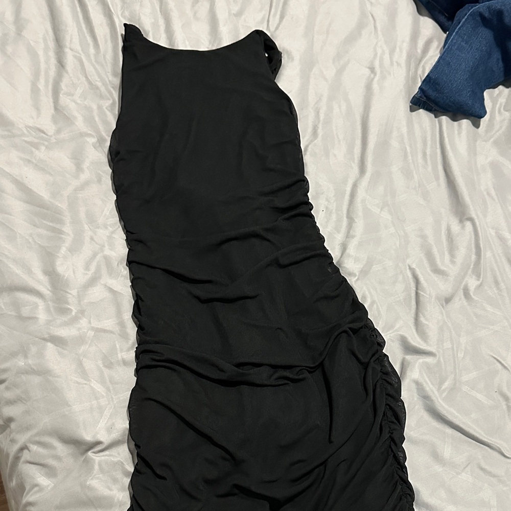 Chic Black Backless Dress